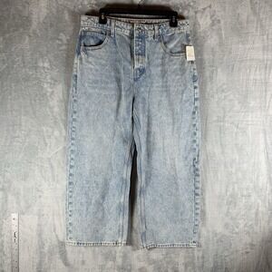 We The Free People Womens Jeans Deep Trance Mid Rise Dropped Boyfriend 29 Cotton